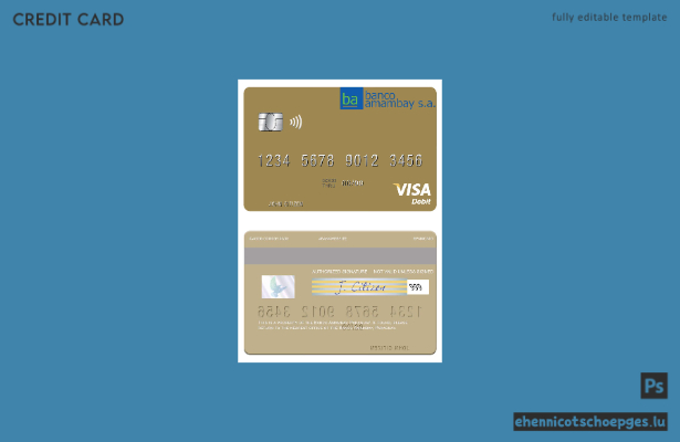 Mustervorschau der Paraguay Banco Amambay Visa Debitkarte